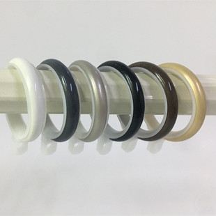 Curtain Hook Ring Thickened Silent Hanging Ring Roman Rod Ring Closed Ring Nano Plastic Ring Accessories Wholesale