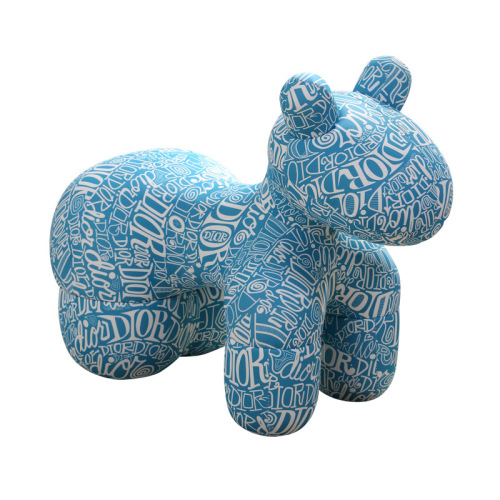 Leisure chair modern backrest pony chair children's single cute dog chair without armrests pet shape sofa chair wholesale