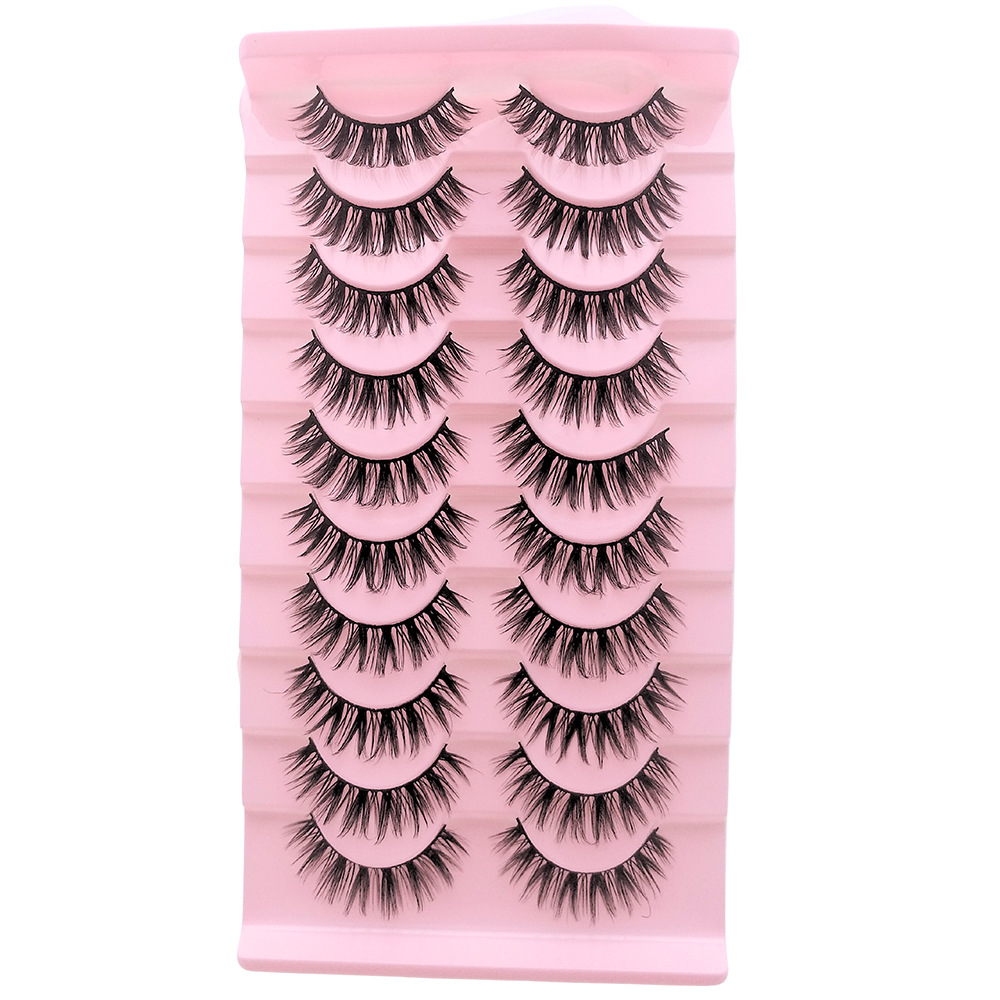 Cómics ojos pestañas 009 fábrica al por mayor europeas y americanas pestañas falsas densas fotografías gigantes pestañas diabólicas cos diez pares