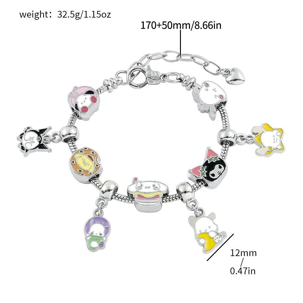 (Cross-border trading), fashionable fuchsia beaded bracelet, pendant, beads, accessory, DIY