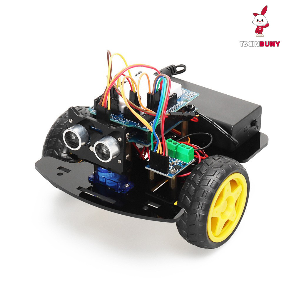 华宇芯兼容Arduino小车套件 寻迹避障无线遥控ESP8266机器人小车