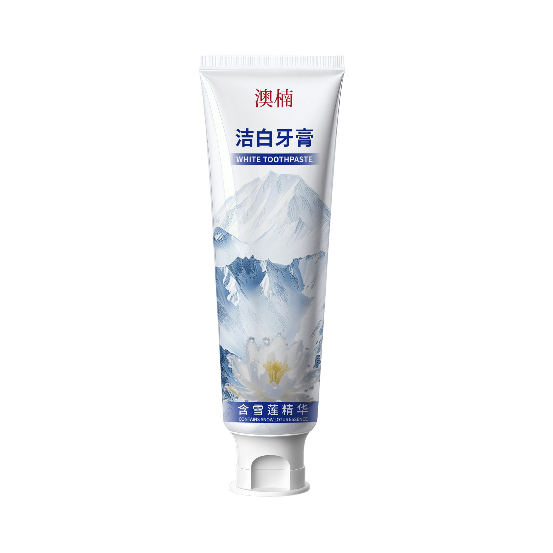 Pasta de dientes blanca limpia Aonan que contiene esencia de loto de nieve Tianshan pasta de dientes suave humectante limpia boca olor duradero fabricante