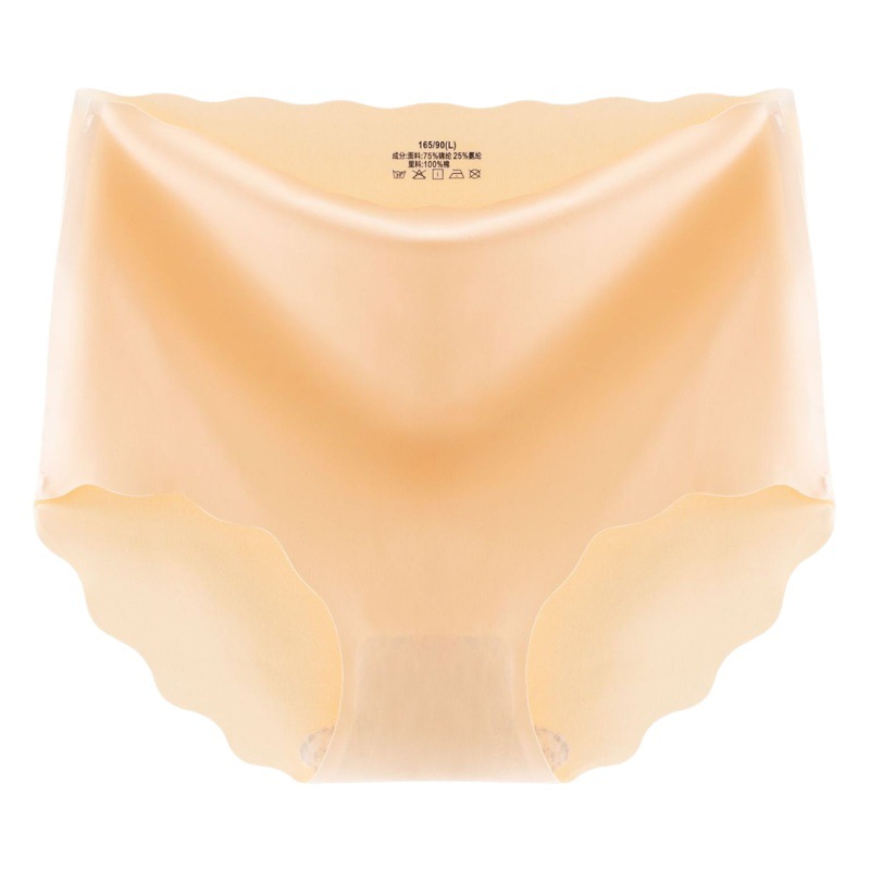 860 # sin costura de seda de hielo de alta cintura sin costuras sin rizado ropa interior de una pieza simple calzoncillos de color sólido en stock