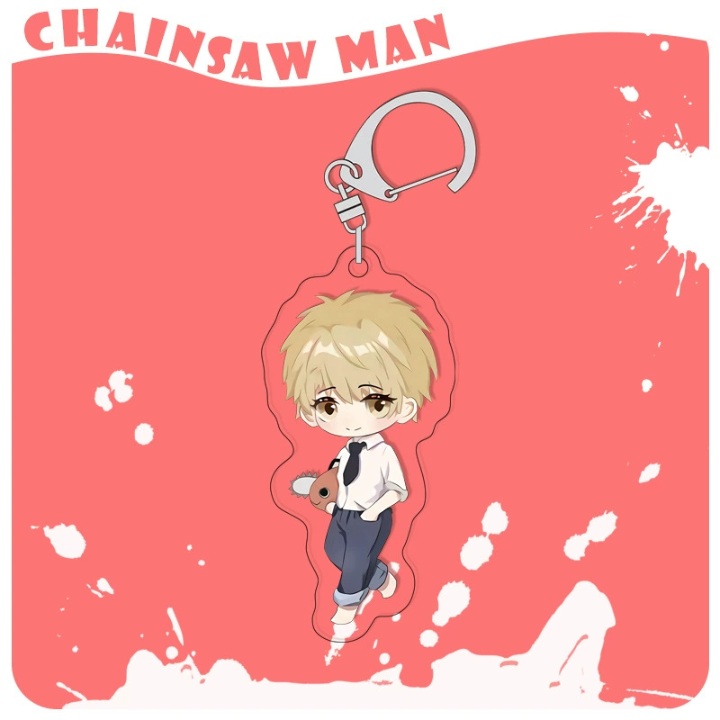 Chainsaw, acrylic keychain, double-sided pendant, 4mm