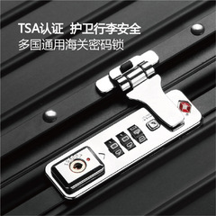 Aluminum-Magnesium Alloy Pull-along Luggage Suitcase with Swivel Wheels for Men and Women, Travel Suitcase with Metal Aluminum Hard Password Case Luggage Bag