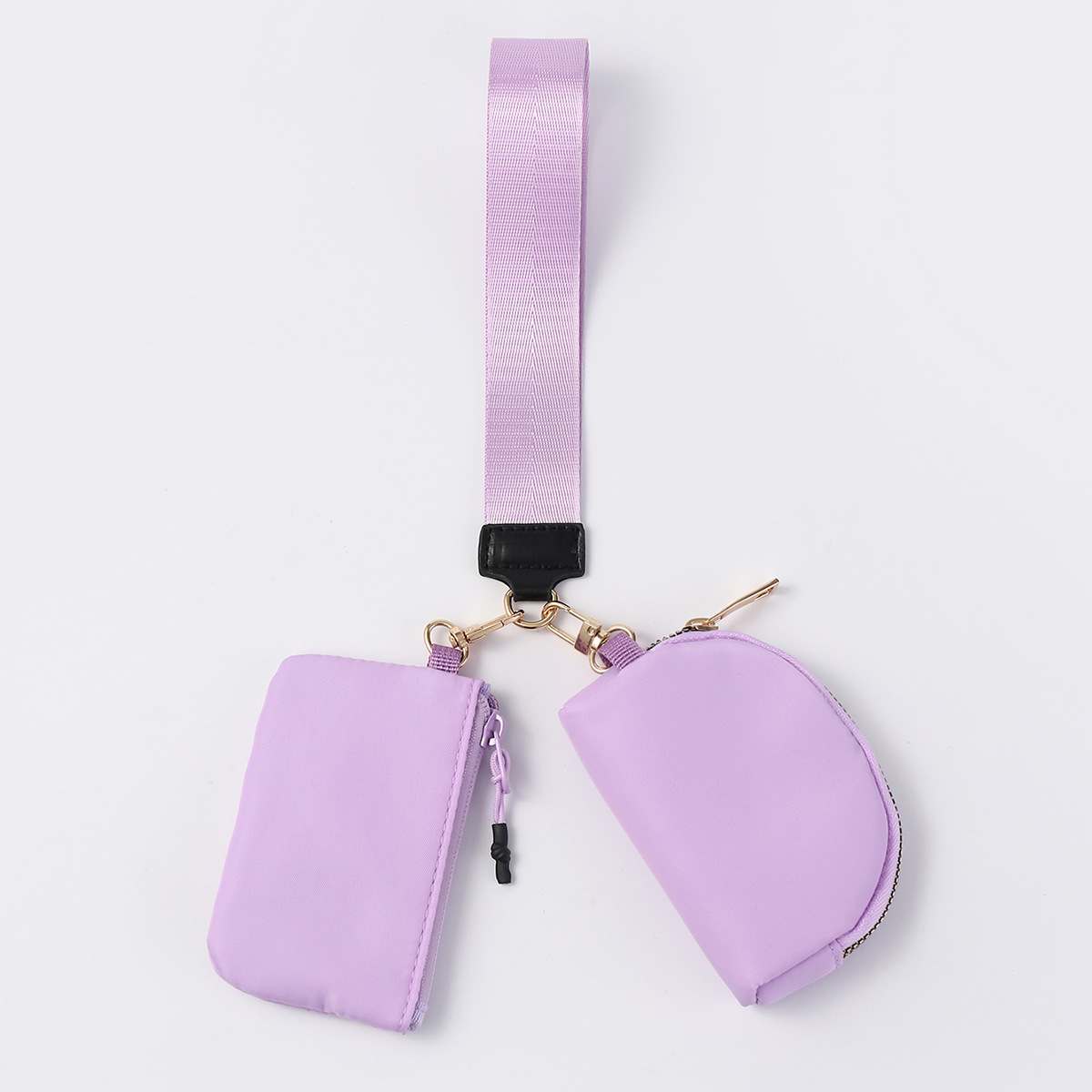 Bolso de muñeca transfronterizo LULU con el mismo estilo Mini bolso de color de moda portátil Estuche para llaves de almacenamiento impermeable de nailon