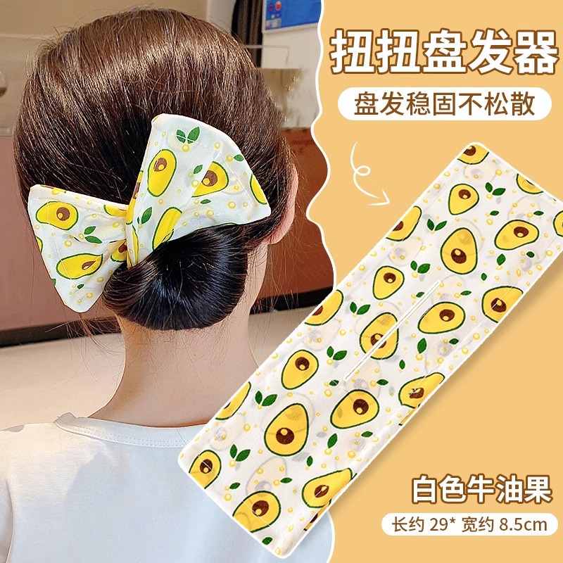 Lazy Magic Bowknot Clip retorcido Cabeza de disco Horquilla para niños Horquilla para el cabello Mujer 2025 Nuevo artefacto de cabeza de bola