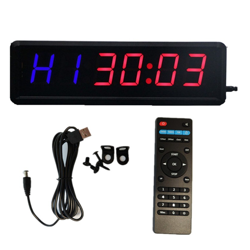 Multi-Función de fitness temporizador temporización positiva cuenta atrás reloj digital