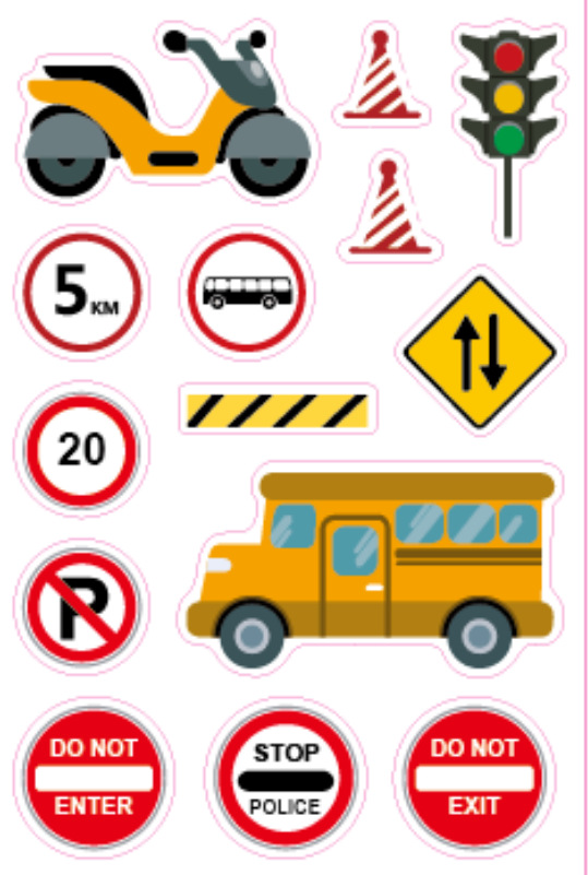 子供道路テープDIY交通道路紙テープ鉄道高速玩具シール駐車場景クロスボーダー貨物