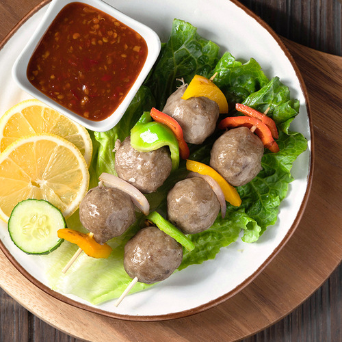 Commercial beef tendon balls hot pot ingredients skewers spicy hot Chaoshan beef balls oden cooking ingredients quick frozen wholesale