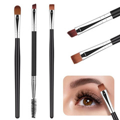 BEIYALI E20 Eyeshadow Wooden Stick Smoky Shadow Brush, Deep Color Blending Brush, Medium Eyeliner Brush, Short-Haired Eyeshadow Brush, Cross-Border