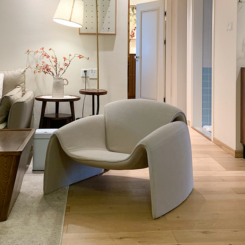 Кресло-диван Zuozuo Sofa молочная кожа