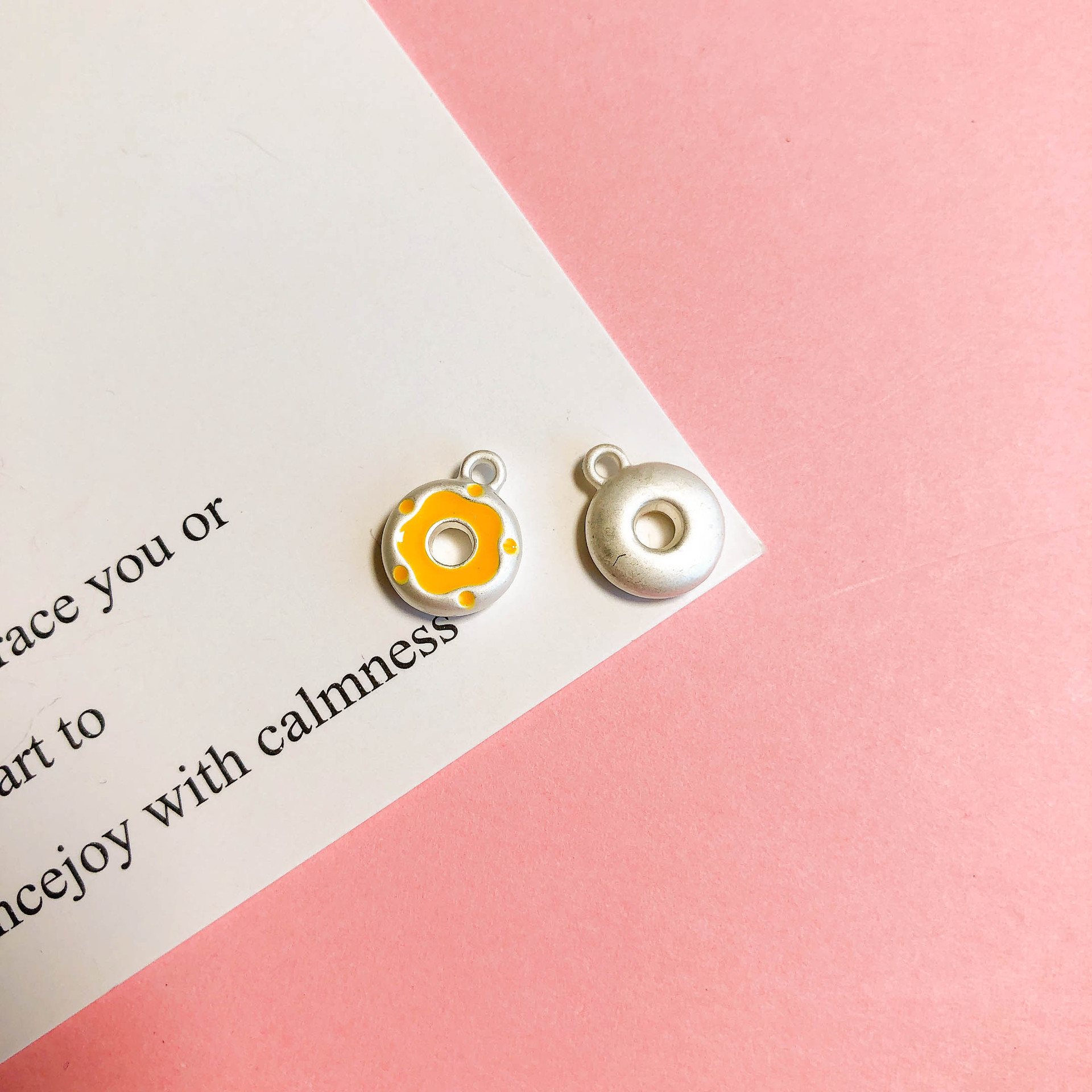 11g Weight Pendant Jewelry Making Type DIY Jewelry Accessories Classification 6 Pieces Quantity Alloy Material Ice Cream Pattern Enamel Design Cartoon Style Style 6 Pieces Alloy Ice Cream Pendant 6