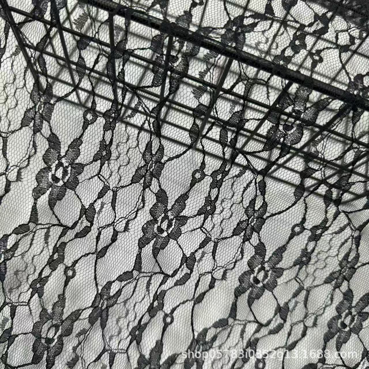 全锦纶蕾丝面料 舞台装 连衣裙网纱布料时尚仙气礼服蕾丝花