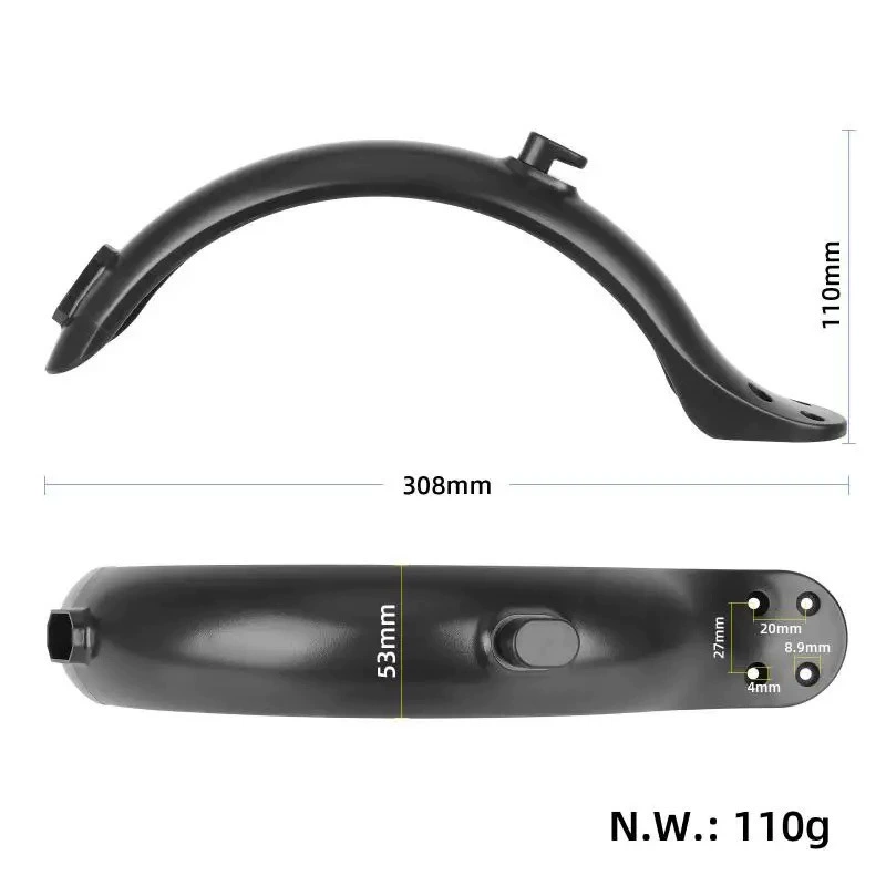 Compatible scooter with accessories, rear fender, silicone set