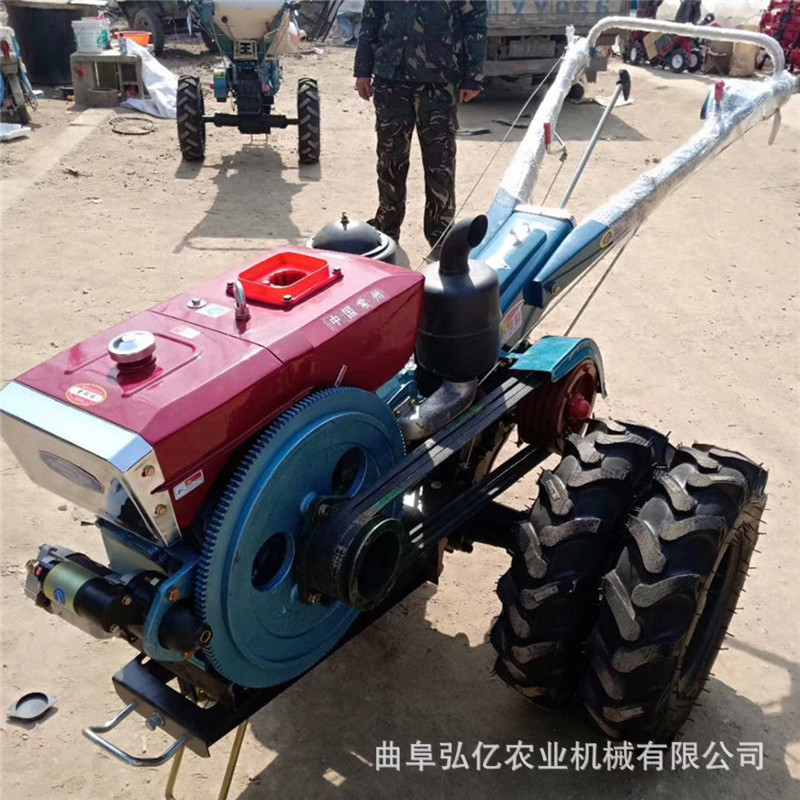 厂家直销18马力柴油手扶拖拉机旋耕松土犁田机山地丘陵开荒打田机