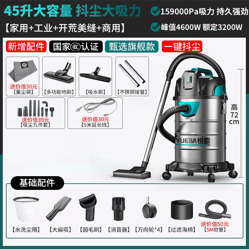 Pequeño taller de lavado de autos, seco y húmedo, limpieza comercial de alta potencia, decoración industrial, hermosa costura, potente aspiradora