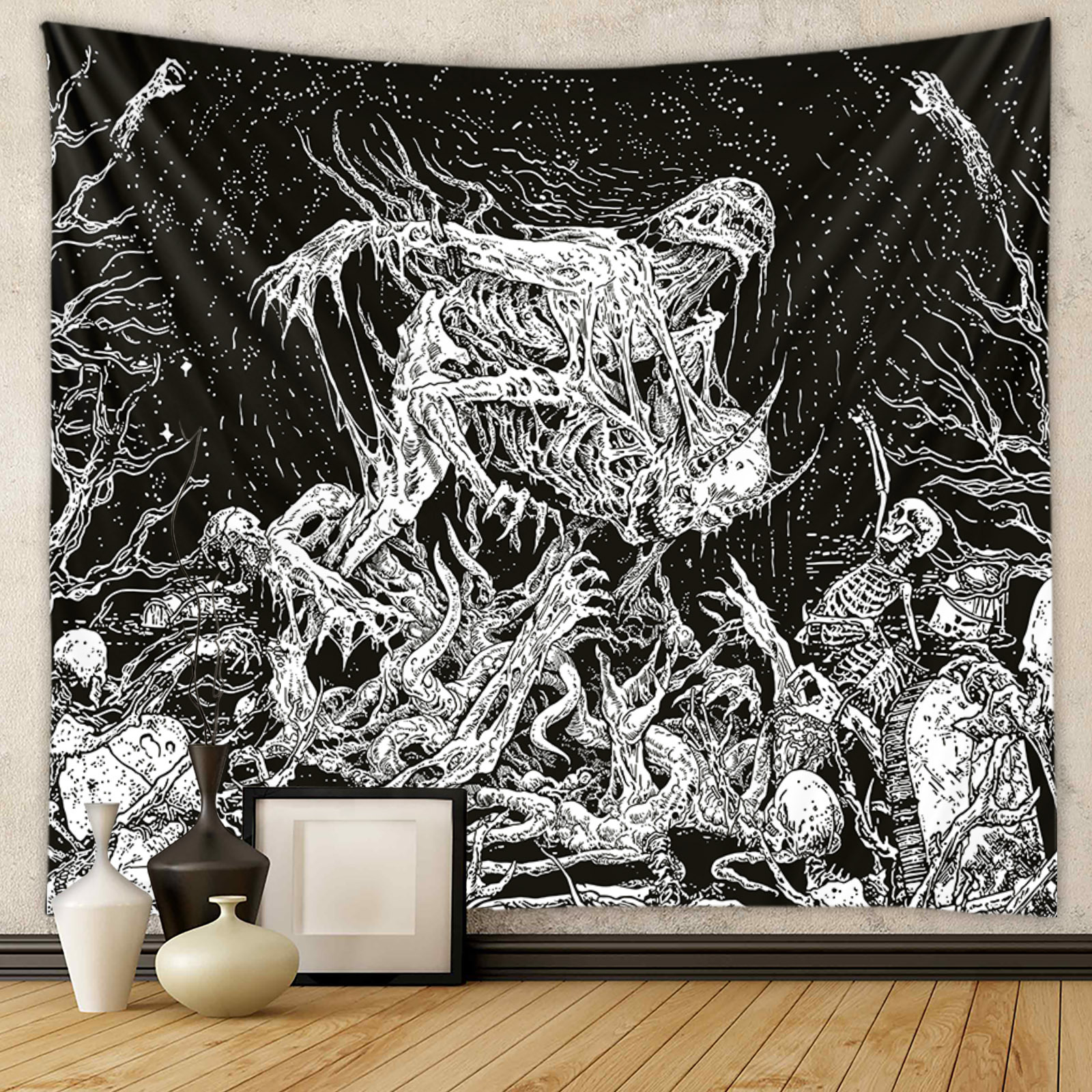 Retro Ghost Polyester Tapestry display picture 1