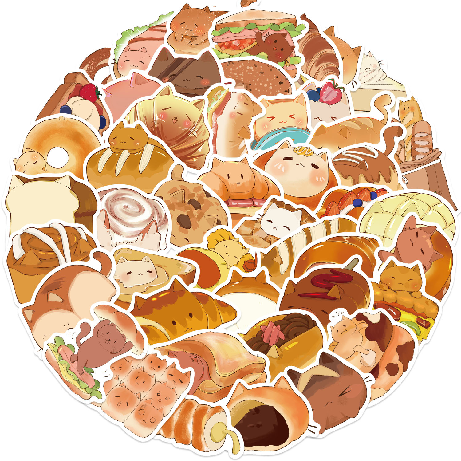 23g Weight Stickers Stationery Type 1 Set Quantity School Occasion PVC self-adhesive Material Cat Pattern Cute Style 1 Set Cat School PVC Self-adhesive Cute Stickers 2