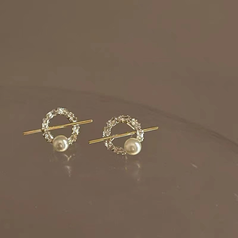 1 Pair Basic Classic Style Geometric Plating Alloy Ear Studs display picture 2