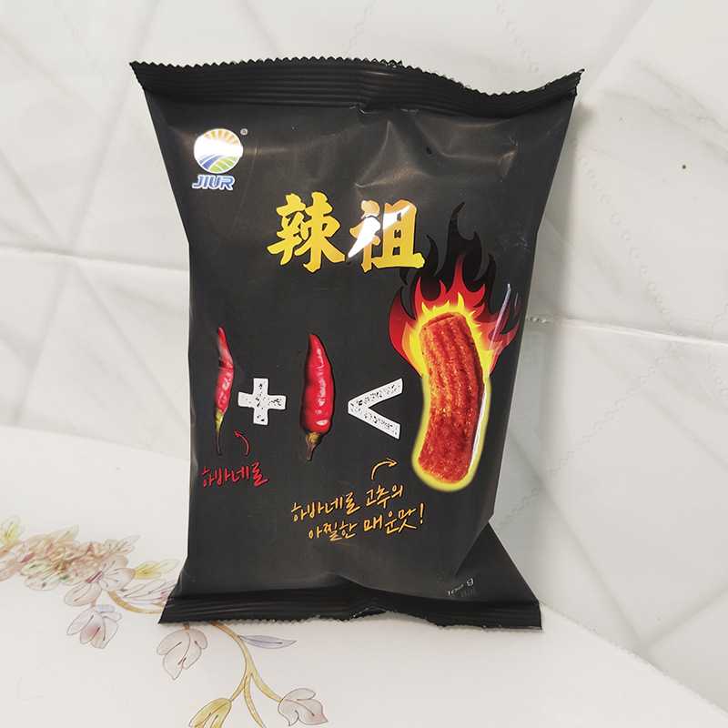 进口零食休闲食品膨化辣祖打糕条韩国九日炒年糕条麻辣100g