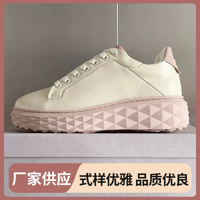 2024 ранняя осень, маленькие ароматные туфли на плоской подошве с круглым носком, модные универсальные женские классические туфли телесного цвета на одной ноге, импортная телячья кожа