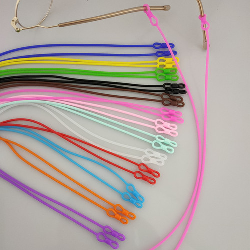 Silicone glasses rope anti-slip cover lanyard silicone anti-slip cover rope fixed anti-fall elastic strap accessories