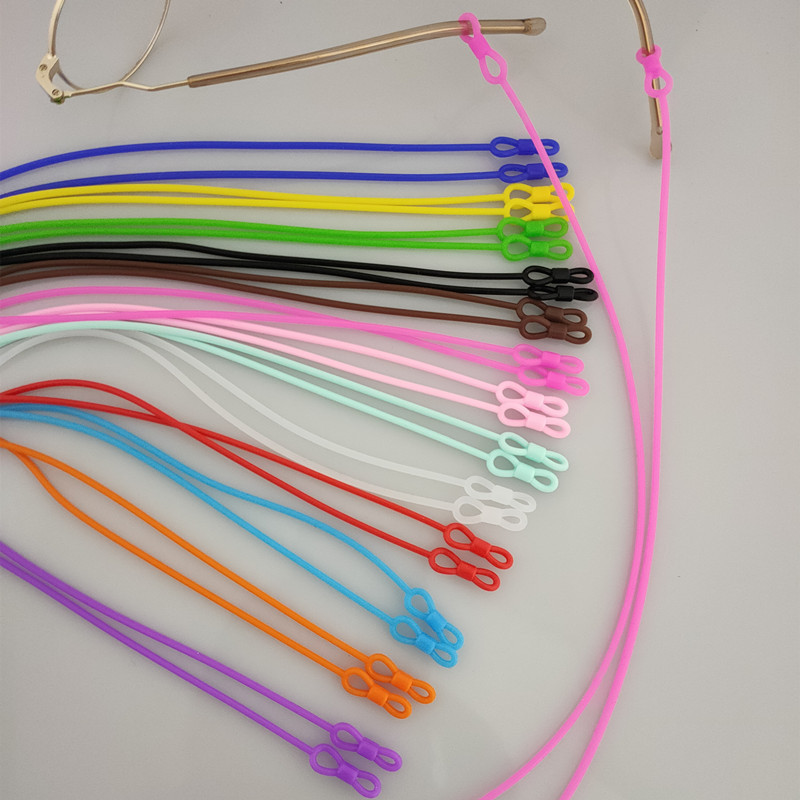 Silicone Anti-Slip Eyeglass Strap with Elastic Silicone Cord, Non-Slip Eyeglass Strap Accessories Silicone Anti-Slip Eyeglass Strap with Elastic Silicone Cord, Non-Slip Eyeglass Strap Accessories
