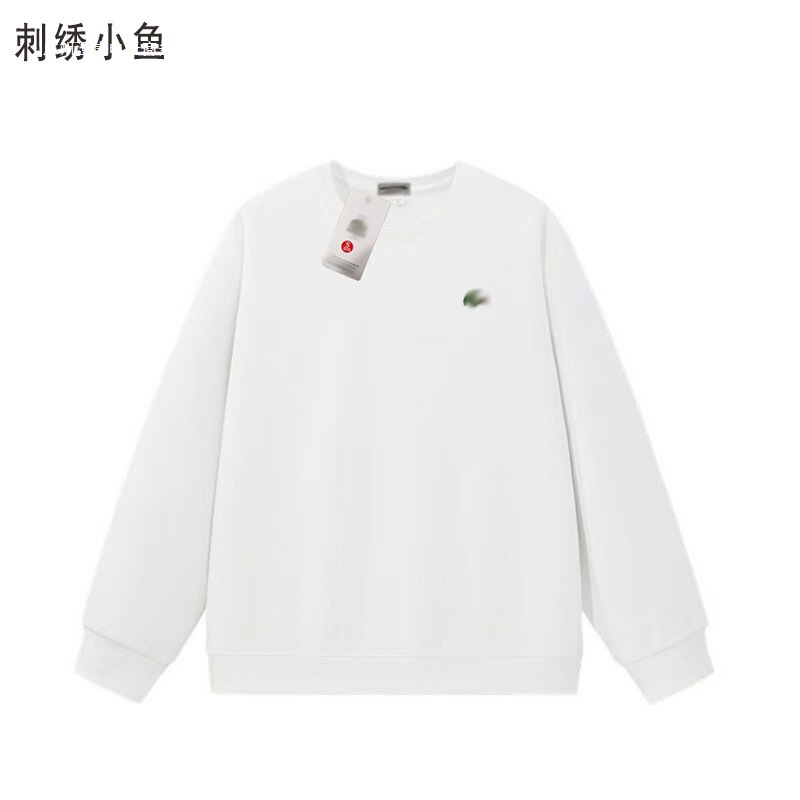 Pure Cotton Cross-Border Spring and Autumn Unisex Crew Neck Sweatshirt with Crocodile Embroidery, Pullover Casual Long-Sleeve Top Pure Cotton Cross-Border Spring and Autumn Unisex Crew Neck Sweatshirt with Crocodile Embroidery, Pullover Casual Long-Sleeve Top