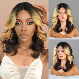 �羳���޺���Сt�ٽz���w�ٰlLace Curly Wigs��Ⱦ��ɫ�з־��l