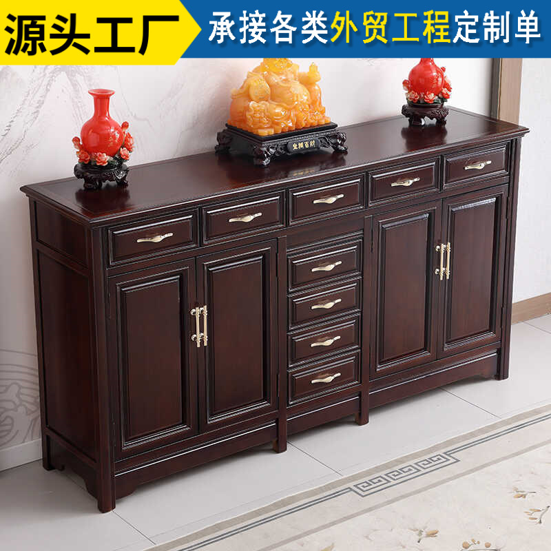 New Chinese-style Solid Wood Table Fragrance Table Table Rural Hall Nestor Cabinet Modern Living Room Spring Table Cabinet God Table Cabinet