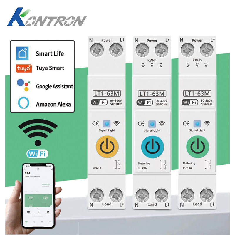 Tuya涂鸦智能开关WIFI智能断路器空开保护手机远程控制定时开关