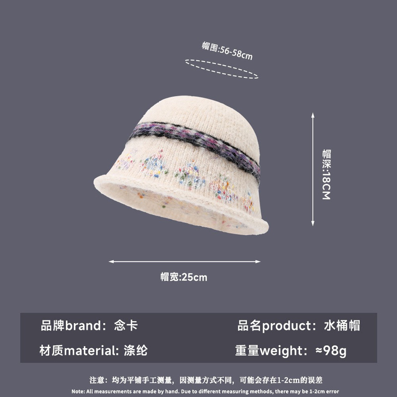 冬季韩版显脸小羊羔绒渔夫帽日系网红同款气质素雅遮脸盆帽水桶帽|undefined