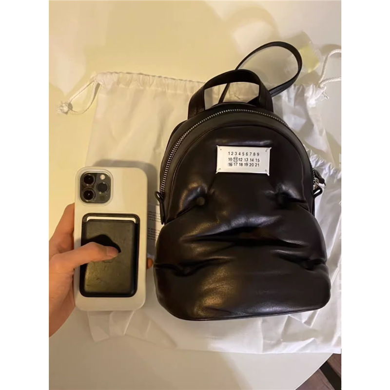 Margiela Mairon Masgiola Sheepskin Backpack Women's Chain Small Backpack Genuine Leather Mini Travel Bag Margiela Mairon Masgiola Sheepskin Backpack Women's Chain Small Backpack Genuine Leather Mini Travel Bag