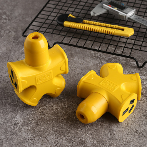 Manufacturer wholesale anti-fall power strip one-piece power wiring board rubber-coated 10-hole floor mop king socket