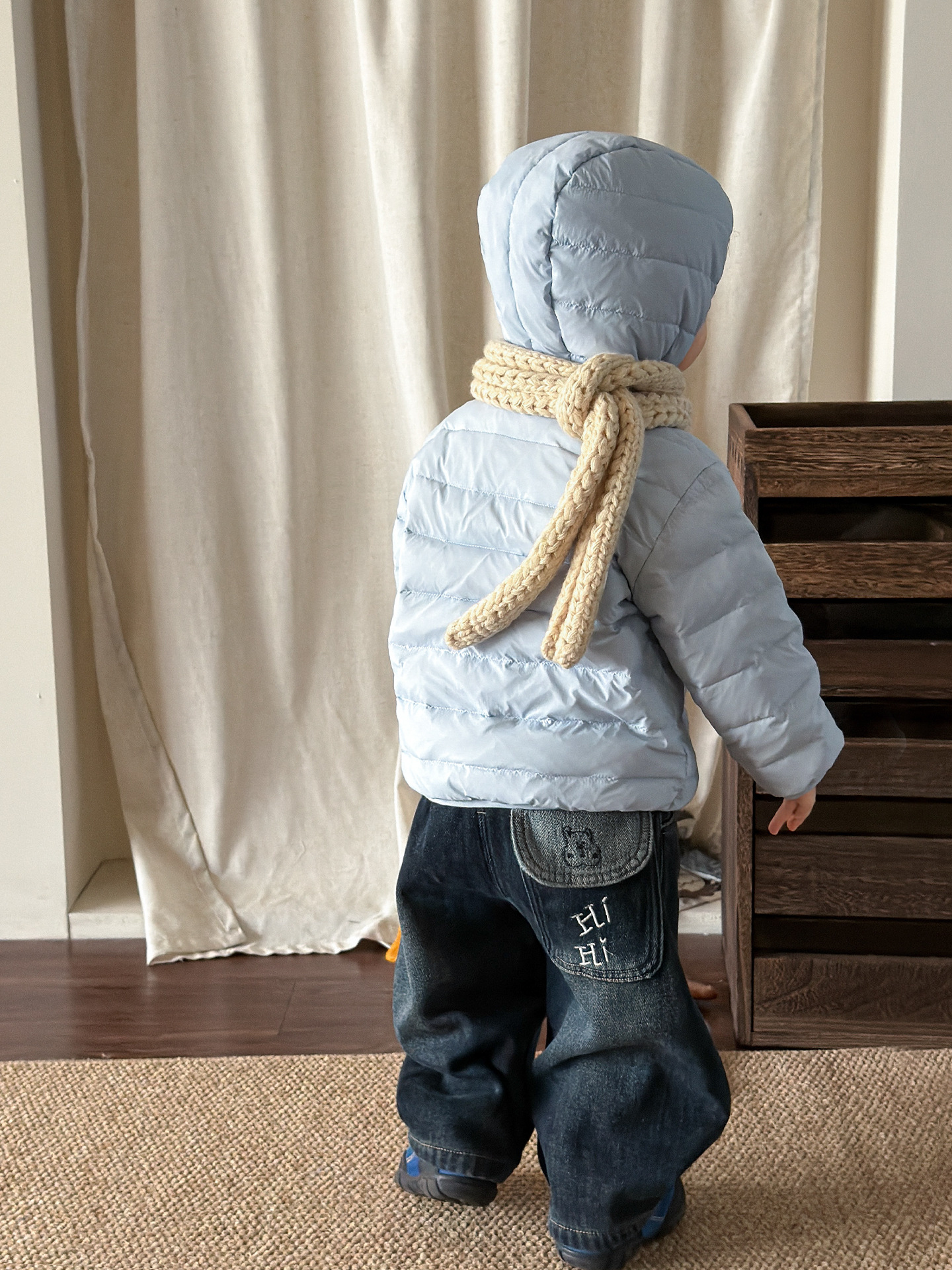 Ingke ropa infantil chaqueta de plumón para niños ropa de invierno 2025 joven maestro 90 blanco chaqueta de ropa para niños ropa de bebé