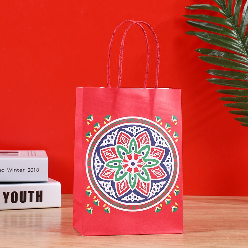 Bolsas de regalo de cumpleaños, bolsas de cartón cartón, bolsas de embalaje para llevar, bolsas de embalaje de regalo de fiesta para niños, bolsas de mano