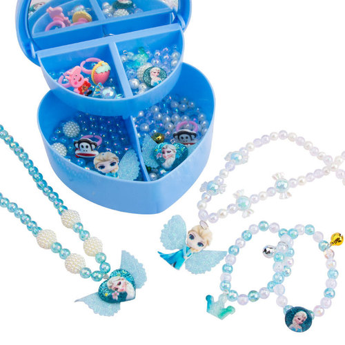 Beaded handmade diy material package for children to wear beads toy girls to make necklace bracelet girls educational jewelry