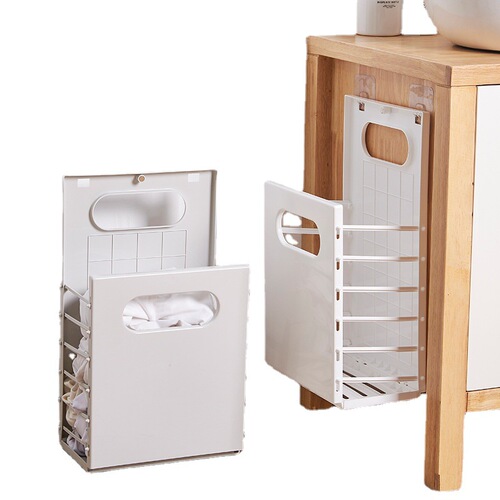 New storage basket for bathroom and toilet wall-mounted without drilling, multi-functional clothing, toy, snack, and miscellaneous storage basket