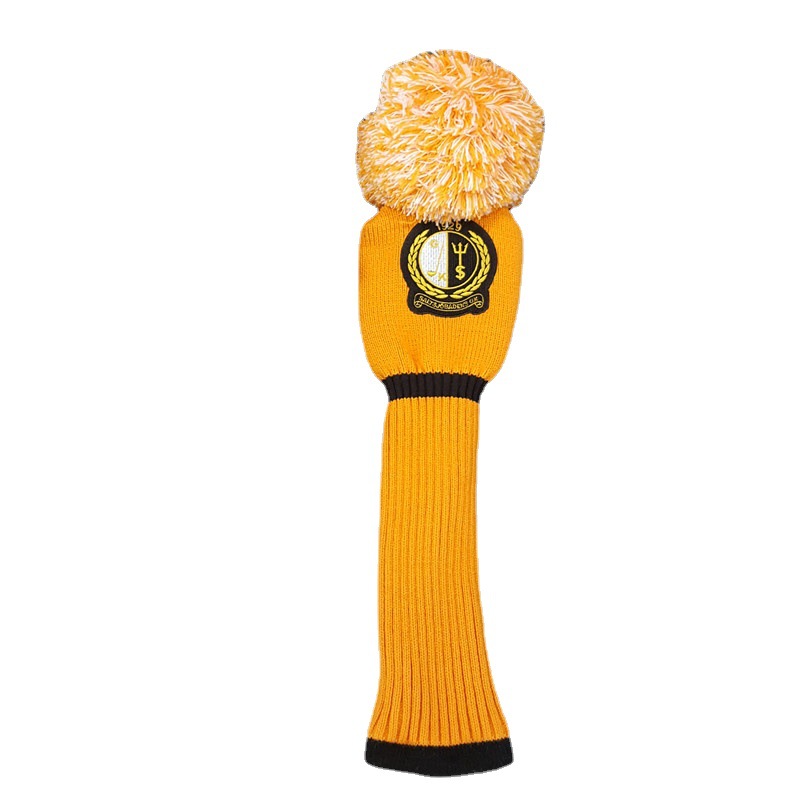 Juego de golf cubierta protectora Jacquard de lana de punto conjunto de golf conjuntos de diseño de pruebas al por mayor