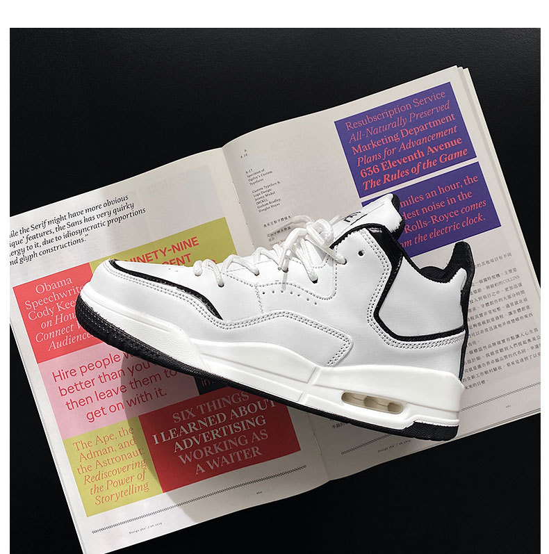 Pánske basketbalové topánky A J, trendy, pravé air r, čínske športové topánky, párové biele, studené, lepkavé kožené topánky, jeden kus, drop shipping_voghion.com