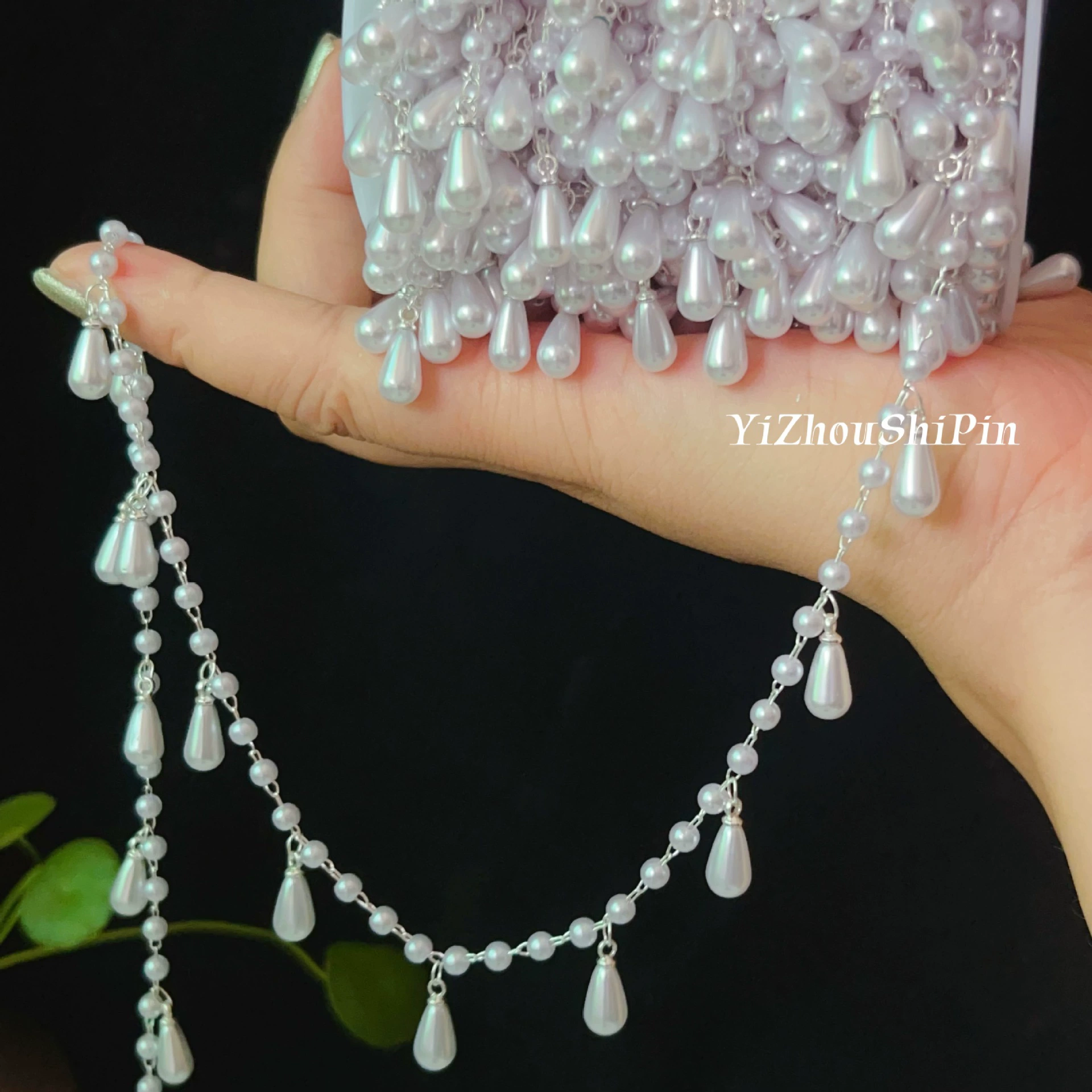 Цепочка из жемчуга, ханьфу с кисточками, аксессуар, колье, аксессуары