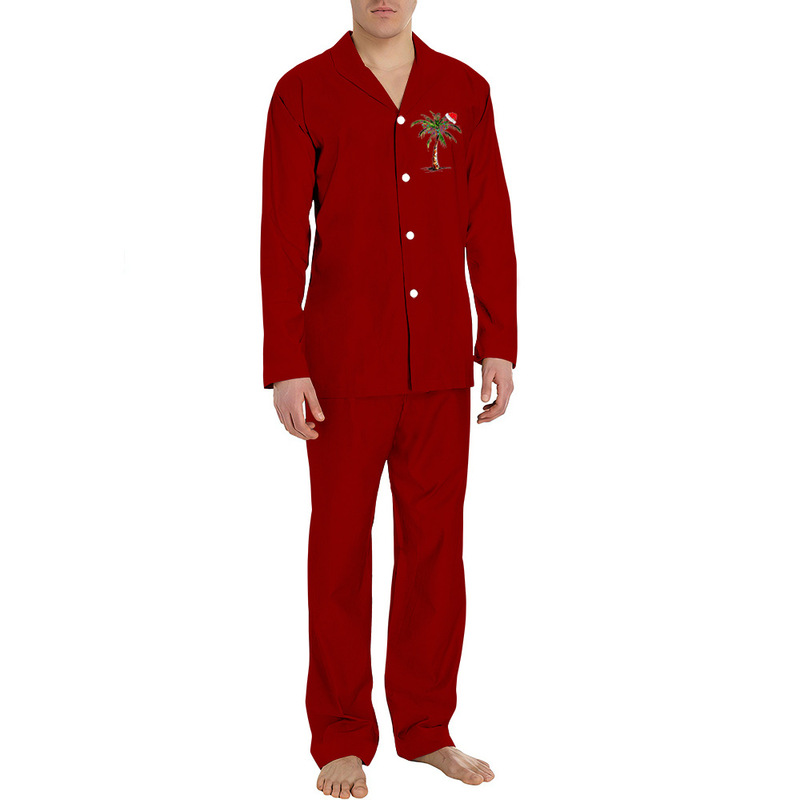 Cross-border Europe and the United States hot new men's Christmas holiday printing comfortable leisure home pajamas suit can be wholesale Cross-border Europe and the United States hot new men's Christmas holiday printing comfortable leisure home pajamas suit can be wholesale