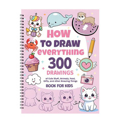 すべてまたは何でも描く方法 300 のかわいい動物の食べ物