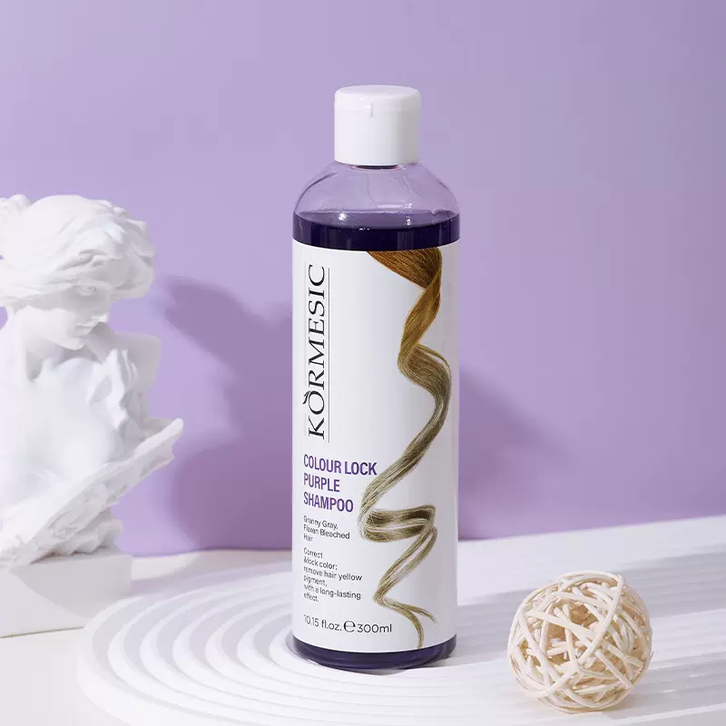 KORMESIC锁色紫色洗发水shampoo柔顺养护家庭跨境外贸洗发水批发