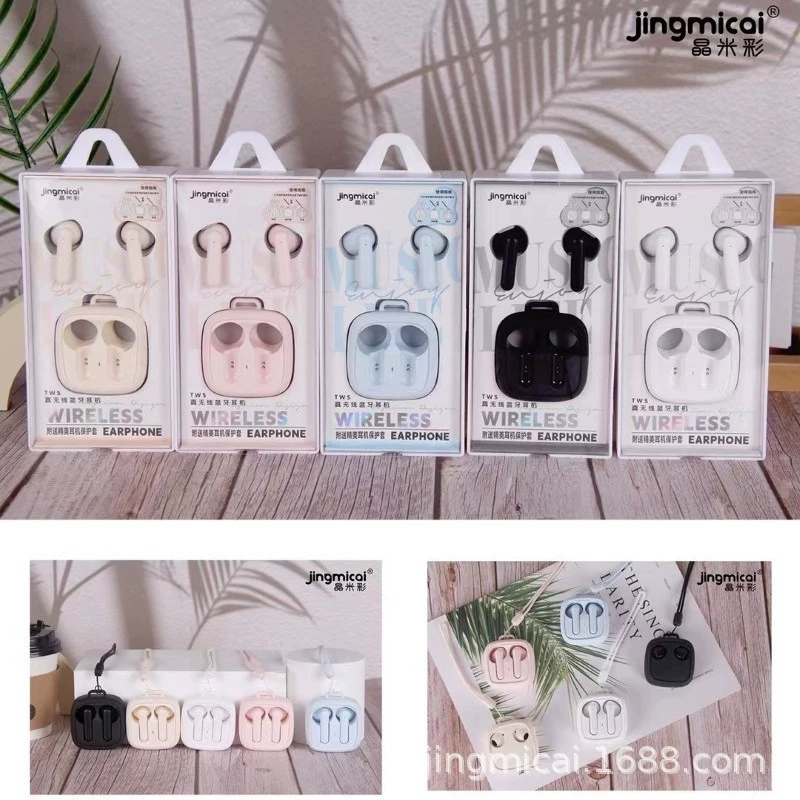 Беспроводные спортивные Bluetooth-наушники Jingmicai L196 с зарядным кейсом, ультраминиатюрные, с чехлом для наушников, по цене производителя.