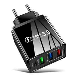 3.1A多口3USB+PDType-c手机充电器pd接口充电头旅行充适配器