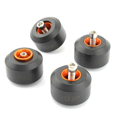 Applicable to KTM motorcycle DUKE200/390 modified front and rear wheel anti-Fall Ball/wheel safety Ball anti-fall rubber ball (Motorcycle Safety Supplies) - one-set-with-logo