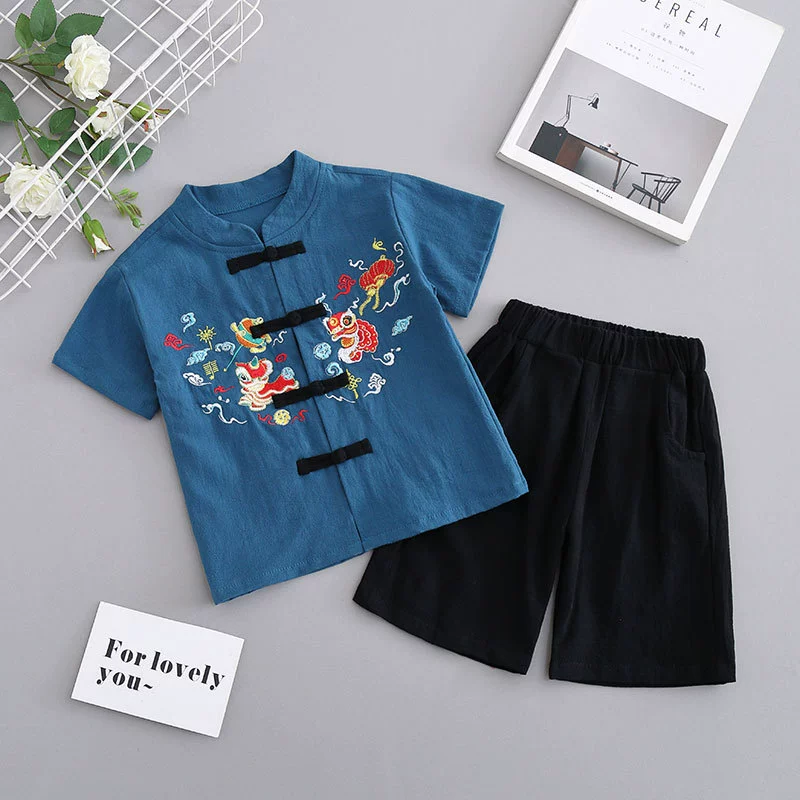 Детский костюм Hanfu Boy Tang Summer Китайский стиль костюм