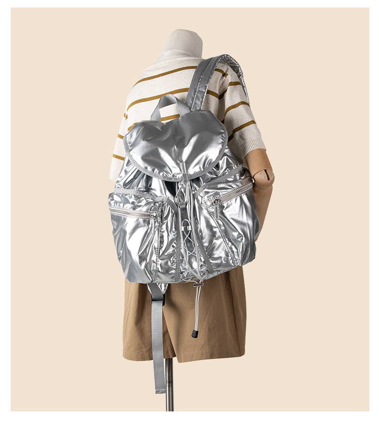 Zaino da viaggio di grande capacità, per sport all'aria aperta e tempo libero, con fibbia, coulisse, per studenti universitari, da donna_voghion.com